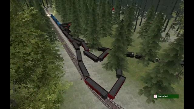 Neffam Derails His Monster 2ft Coal Train...Twice. | GMOD смотреть онлайн