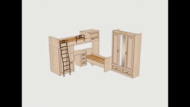 Детская "Аврора", фабрика "Любимый дом". Детская Аврора для одного или двоих детей. смотреть онлайн