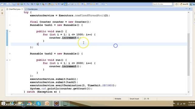 ReentrantLock concurrency APIs in JAVA Example смотреть онлайн