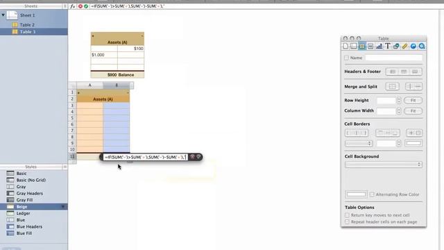 T-Account Template in Numbers for Mac смотреть онлайн