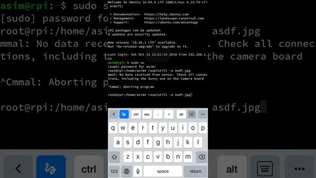 Raspberry Pi Camera Module error смотреть онлайн