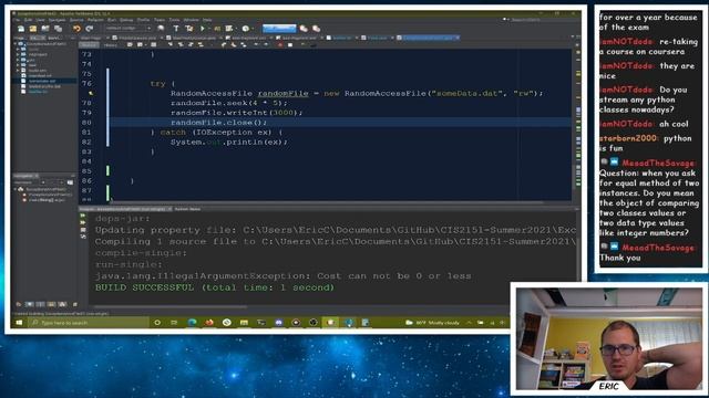 CIS 2151 - Object Oriented Programming ( Java ) - Exceptions & Advanced File IO part 2 - Summer 202 смотреть онлайн