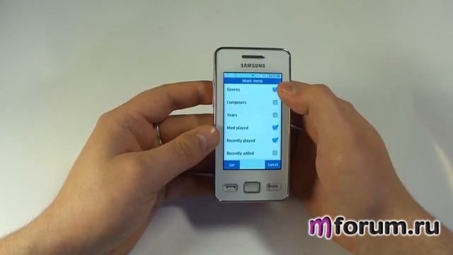 Samsung Star II. Аудио и видео смотреть онлайн