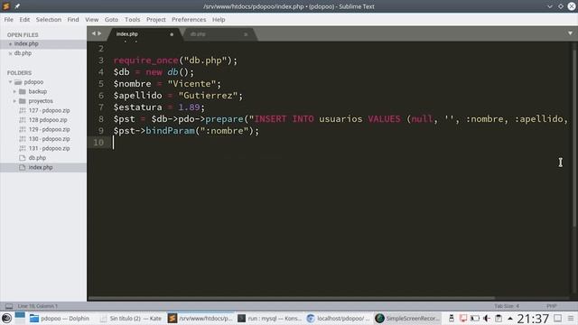 24 - Obtención de Último ID de Autoincremento Generado [PHP 7 - PDO - MariaDB/MySQL] смотреть онлайн