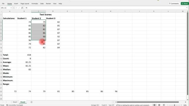 How To Calculate The Mean, Median, Mode, & Range In Excel смотреть онлайн