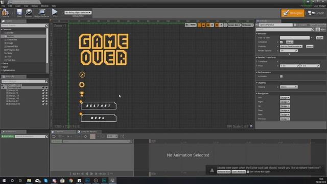 Game Over Screen - #12 Creating A MOBILE Endless Runner Unreal Engine 4 смотреть онлайн
