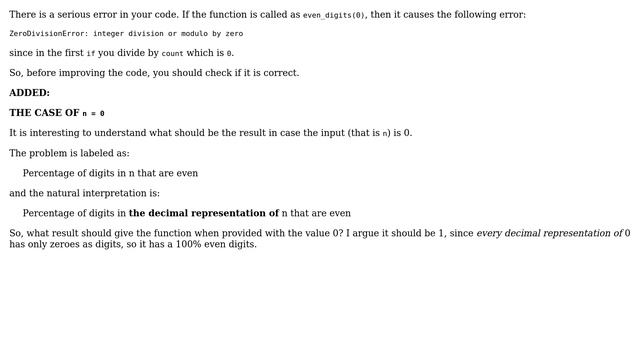 Percentage of digits in n that are even (4 Solutions!!) смотреть онлайн