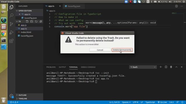 Typescript tutorial for beginners #16 tsconfig file | configuration смотреть онлайн
