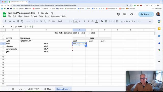 Parse/Split, Convert and Join in Google Sheets смотреть онлайн