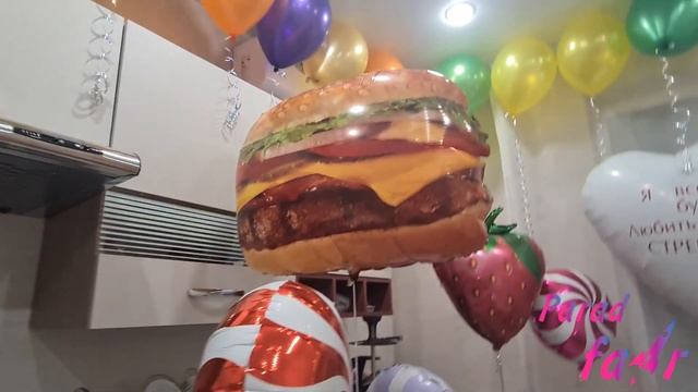 Украшение комнаты воздушными шарами смотреть онлайн