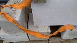 Подъём блоков на второй этаж