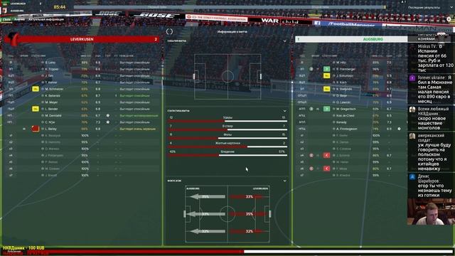 Football Manager 2018. ФИНАЛ 2-х сезонов с Хлебаней. Bundesliga (стрим) #7 смотреть онлайн