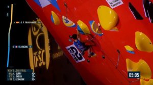 Шамони-2024. Мужской финал. Кубок мира по скалолазанию в дисциплине "Трудность".