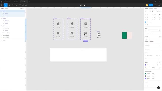 Create interactive Navigation Bar in Figma using Masking and Variants #figma смотреть онлайн