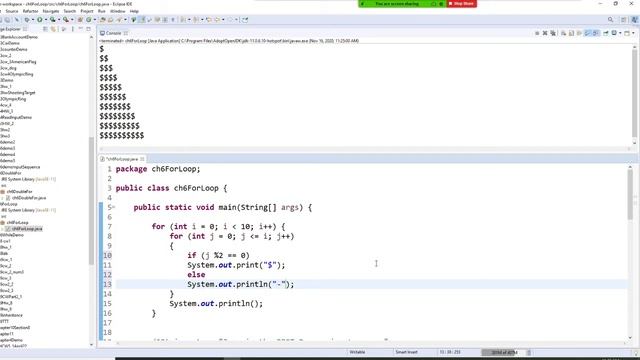 Java programming, Use for loop to repeat the process , ex : to roll a die, Second tutorial video смотреть онлайн