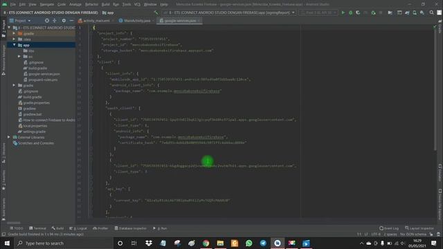 [BAHASA INDONESIA] CARA KONEKSI ANDROID STUDIO DAN FIREBASE SECARA MANUAL смотреть онлайн