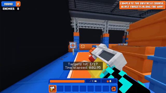 Minecraft Nerf World Training