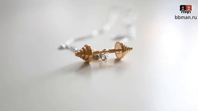 Кулон "Штанга олимпийская" золото смотреть онлайн