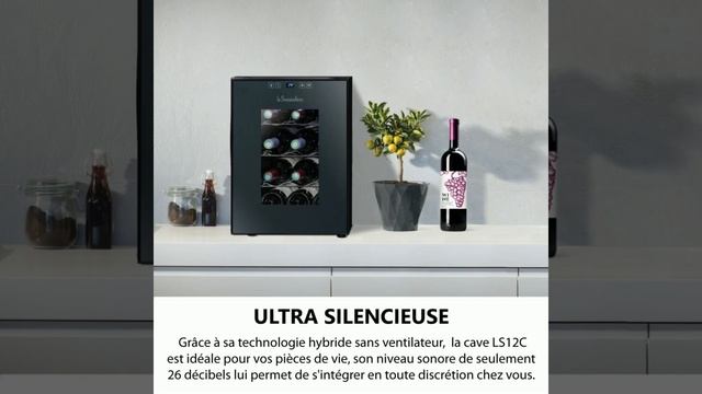 LA SOMMELIERE - LS12C Cave de service hybride ultra silencieuse 12 bouteilles Bordeaux 75cl смотреть онлайн