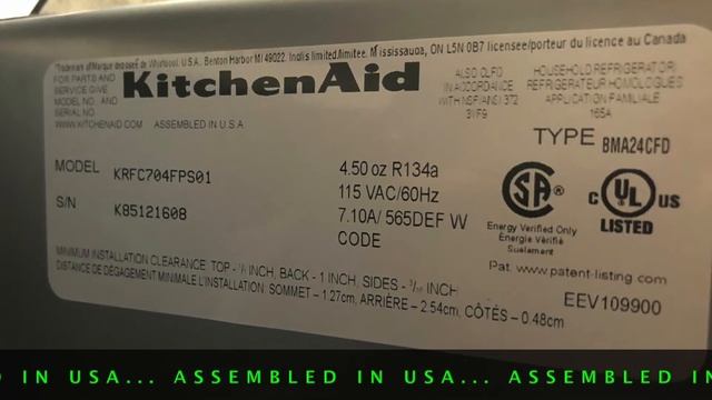 BUY IT - KitchenAid 23.8 Cu. Ft. French Door Counter Depth Refrigerator смотреть онлайн
