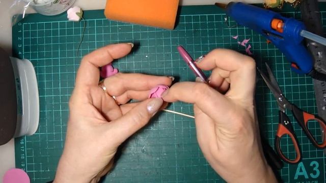 Изготовление цветочков мелкоцветной розы. смотреть онлайн