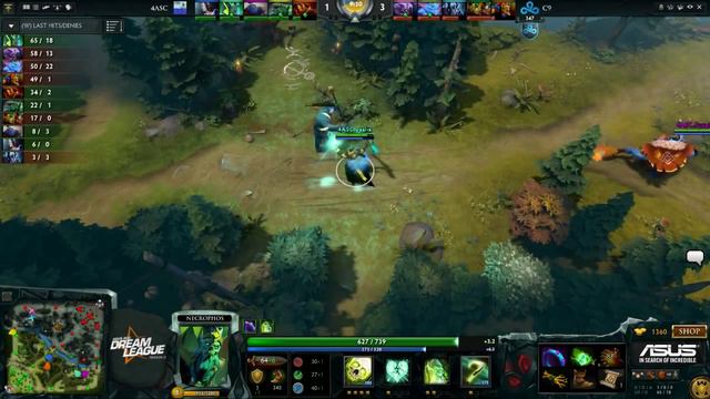 4ACS vs Cloud9, DreamLeague Season 2, Day 4, Game 3, Match 1 смотреть онлайн