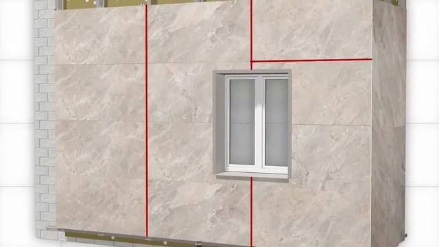 РОНСОН 400, скрытое крепление керамогранита. смотреть онлайн