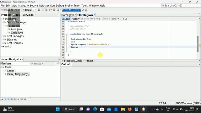 Write a Java program to print the area and perimeter of a circle |JavaProgram To Find Area of Circl смотреть онлайн