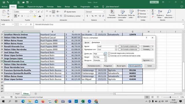 Inglés Corporativo - Clase 14 - Excel Básico - Buscar y Reemplazar. смотреть онлайн
