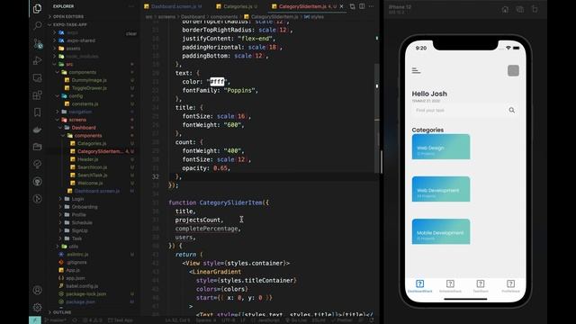 Görev Takibi Mobil Uygulama | Dashboard | Kategoriler | Animasyon | Bölüm 4 | React Native смотреть онлайн