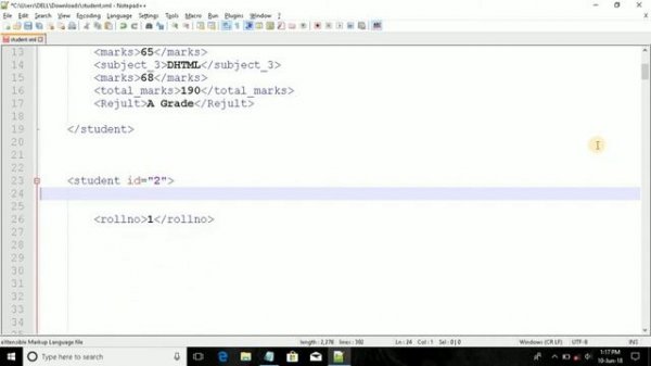 Create A Structure Of Student In Xml || By Code Master