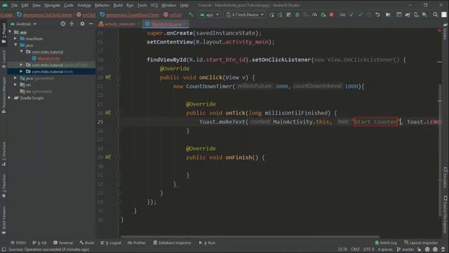 How to make a countdown timer in Android? android studio tutorial смотреть онлайн