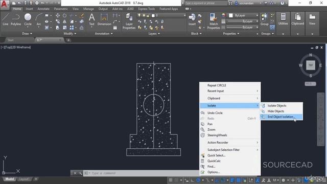 Autodesk Autocad - Hiding and isolating objects - Video 70 смотреть онлайн