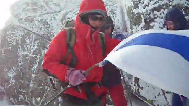 Конжаковский камень. Вершина. Сильный ветер. смотреть онлайн