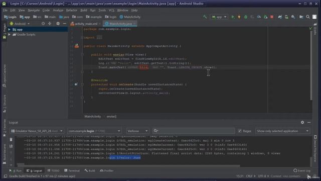 ( clase 6 ) 007 Manejo de Mensaje Toast CURSO Android con Java y Kotlin 2019 смотреть онлайн