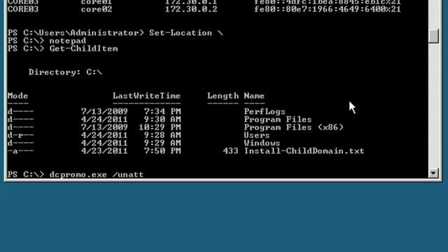 Доменные службы Active Directory на Server Core. Часть-3 смотреть онлайн