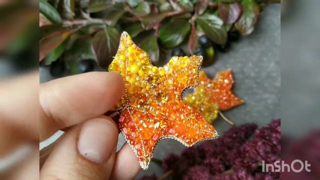 Брошь Кленовый лист смотреть онлайн