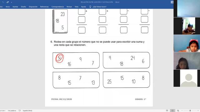 RELACIÓN ENTRE ADICIÓN Y SUSTRACCIÓN PARTE 2 смотреть онлайн