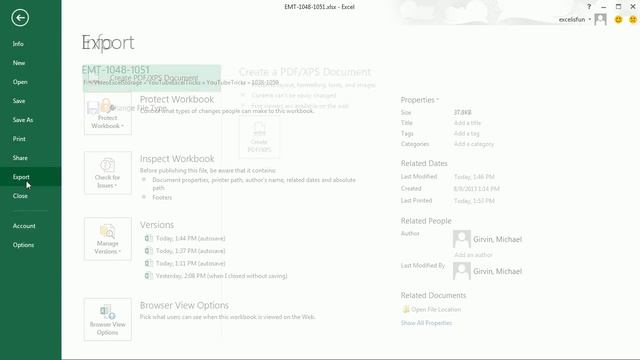 Excel Magic Trick 1051: Save Excel As PDF, Fast Method: F12 Key and Change File Extension смотреть онлайн