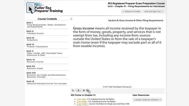Tax Preparer Exam Prep Course смотреть онлайн