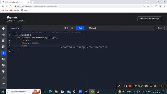 HOW TO ADD ONE INTEGER AND ONE FLOATING POINT NUMBER IN JAVA || Basic Java Programes || Let's_Code9 смотреть онлайн