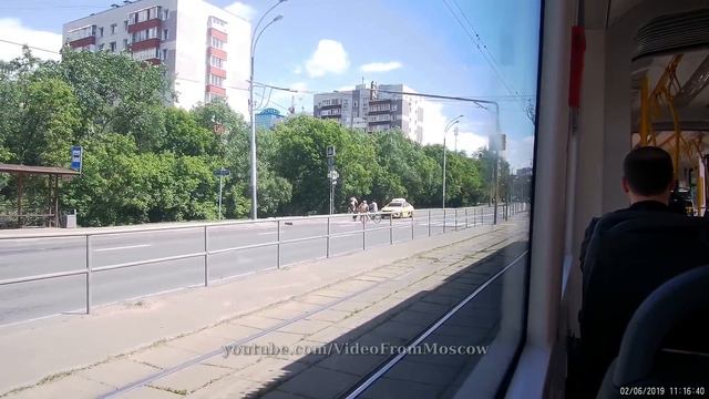 Трамвай 15 "Таллинская улица" - "метро Сокол" // 2 июня 2019 смотреть онлайн
