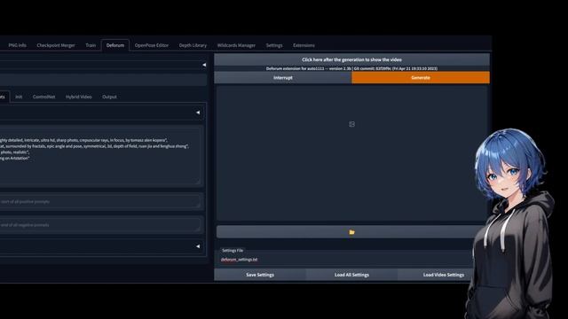 【Stable Diffusion】【deforum】AIでアニメを作る。Deforumの設定ファイルと簡単なDeforumの挙動 смотреть онлайн