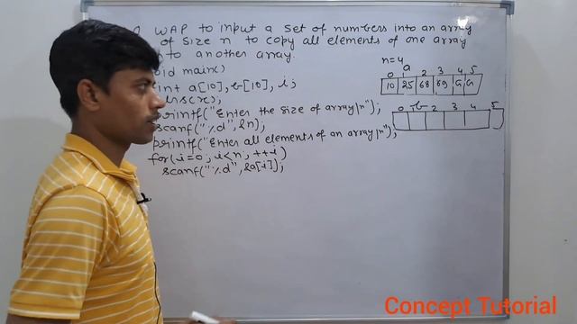 C Program to Copy All Elements Of One Array in Another Array смотреть онлайн