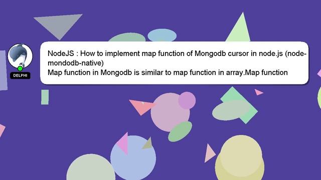 NodeJS : How to implement map function of Mongodb cursor in node.js (node-mondodb-native) смотреть онлайн