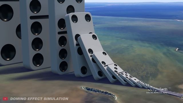 Domino Effect - The largest domino simulation on Real Footage V5 смотреть онлайн