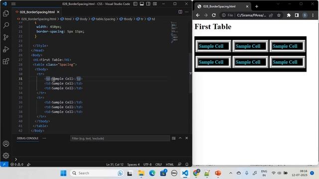 Table Style | Part 4 - Empty-Cell CSS Property | CSS Tutorial #36 смотреть онлайн