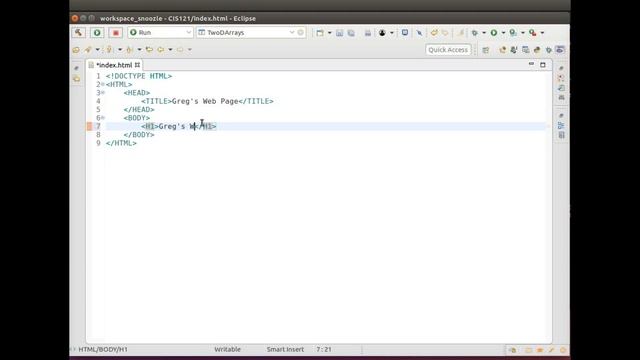 Pima Community College CIS 121 Web Programming Basics смотреть онлайн
