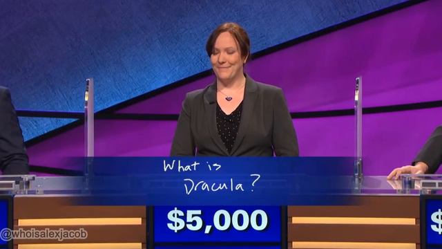Alex Trebek as Count Dracula on Jeopardy! смотреть онлайн