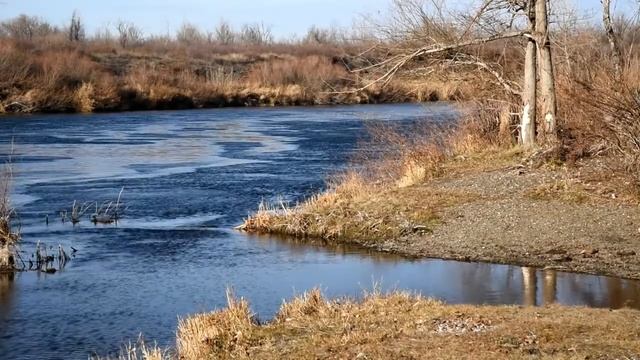 Ural river/река Урал, Оренбургская область, село Ильинка. смотреть онлайн